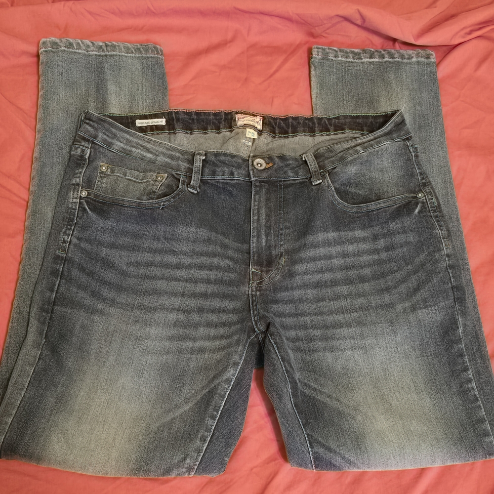Weatherproof Men's Dark Blue Vintage Straight Jeans